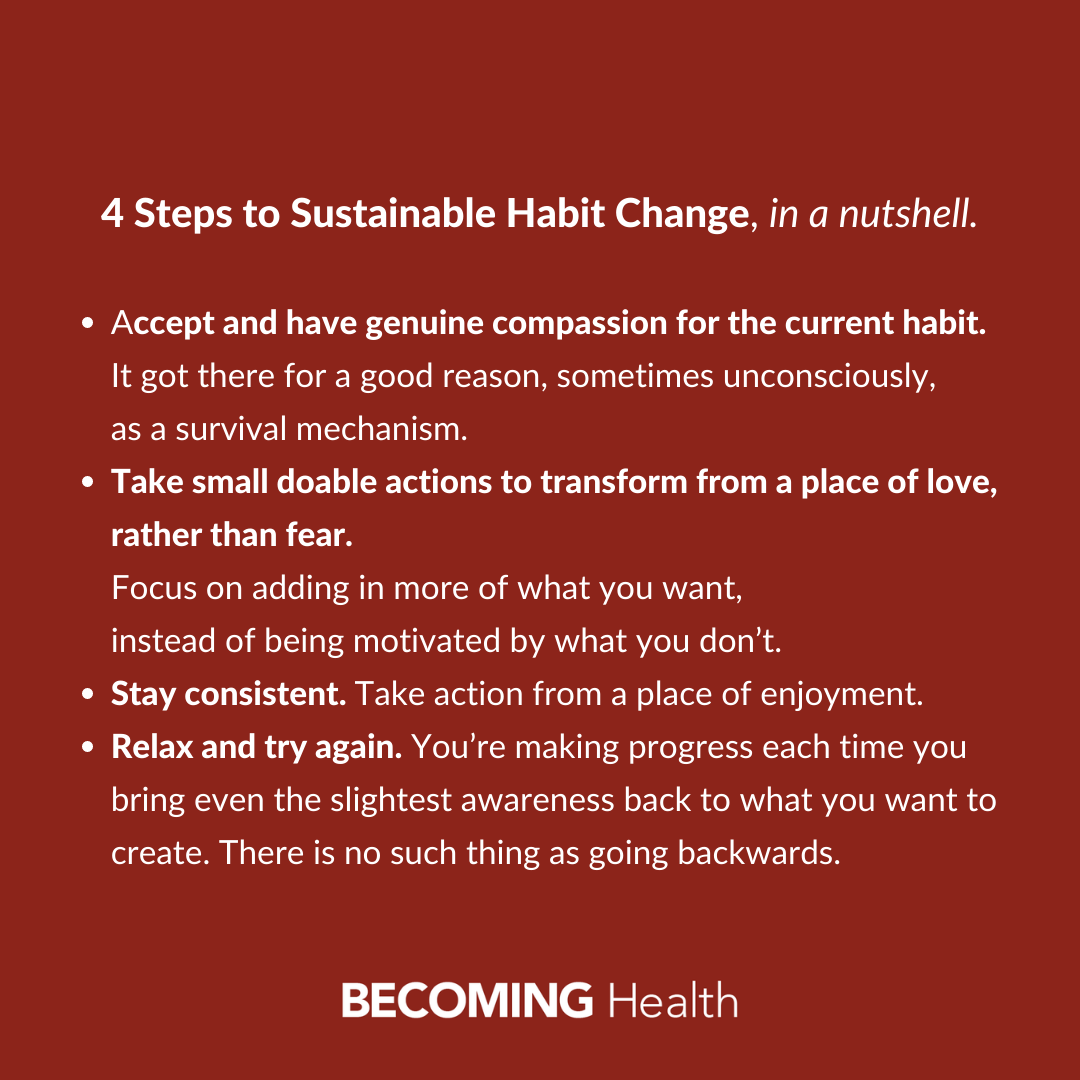 Steps To Establish A Sustainable Lifestyle Change